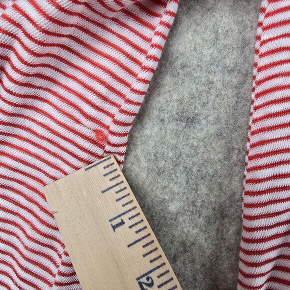 Womens Off-Shoulder Red & White Striped Top - Size S - Picture 6 of 6